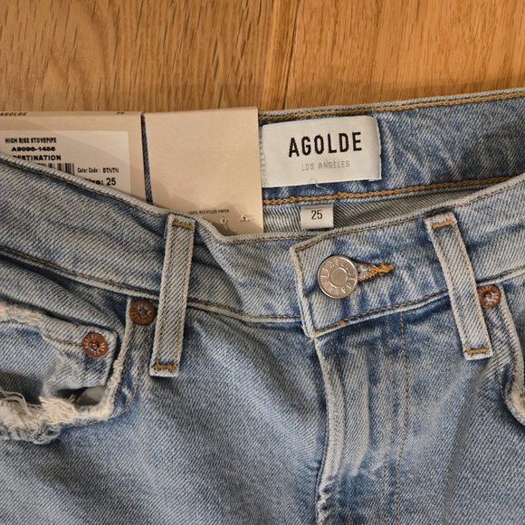 Agolde Highrise Stovepipe size 25 - Picture 4 of 5